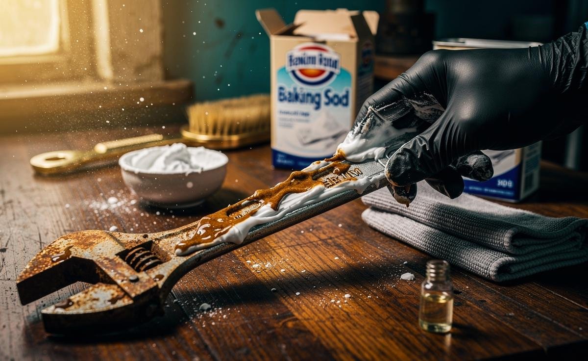 Apple corer rust removal process