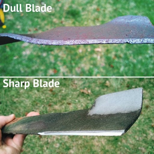 Corer blade food buildup vs dullness