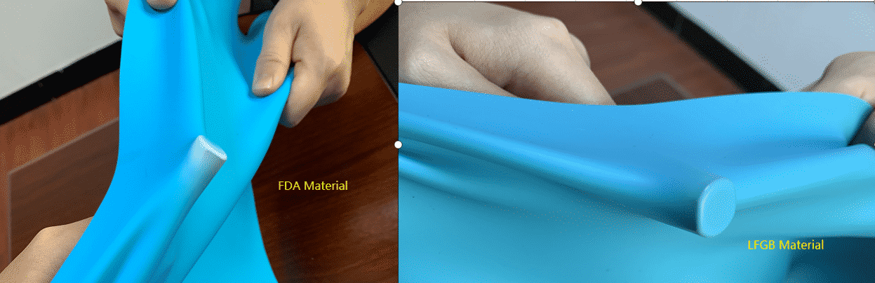 FDA food-grade silicone certification markings