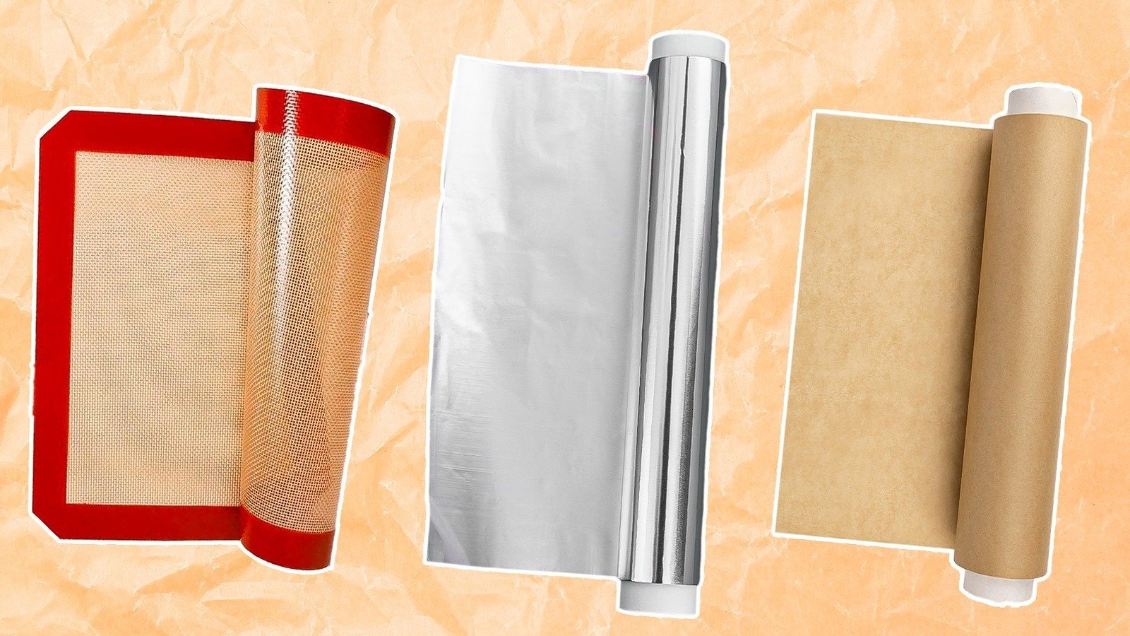 parchment paper silicone mat greasing pan comparison