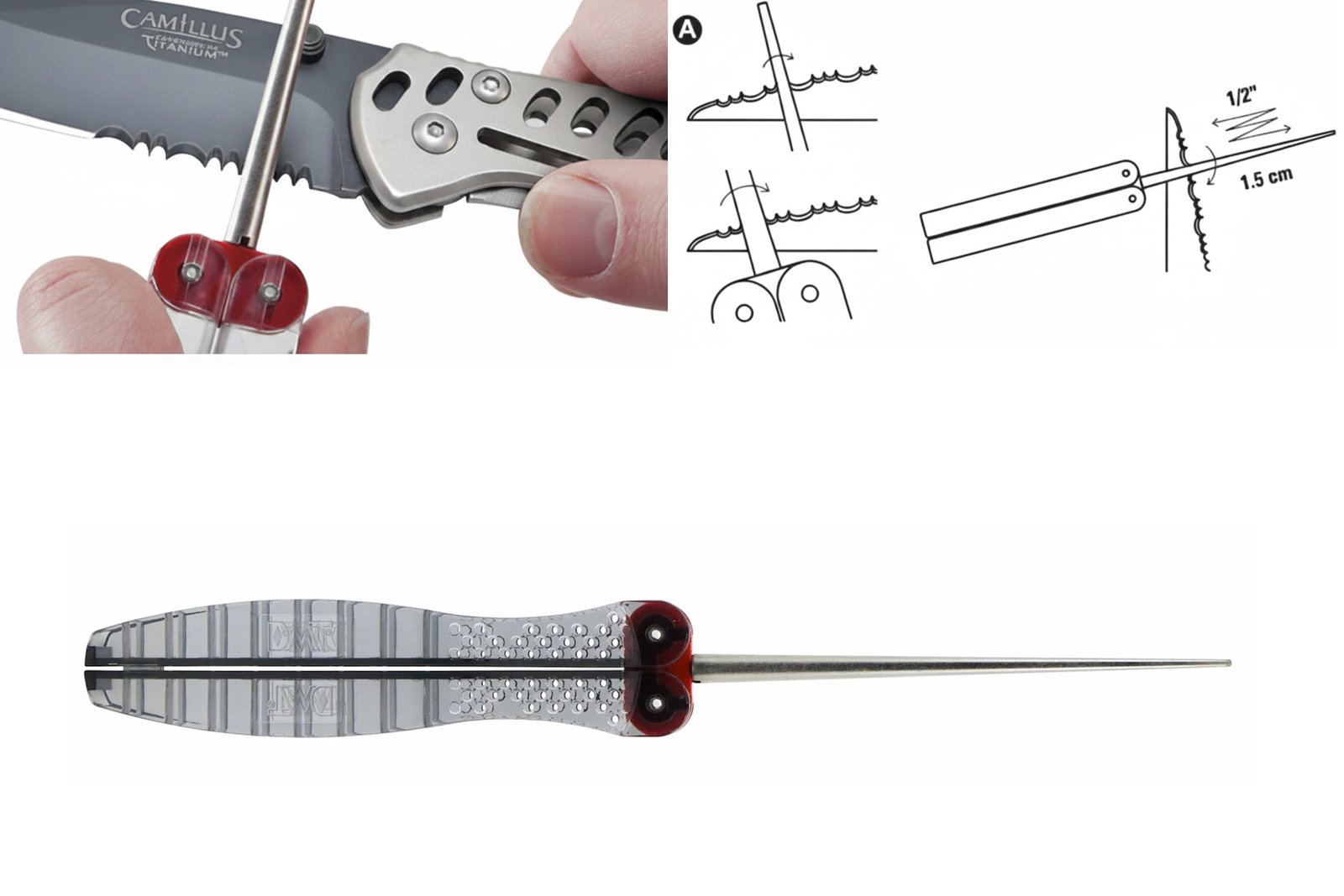 Straight vs serrated corer blade sharpening