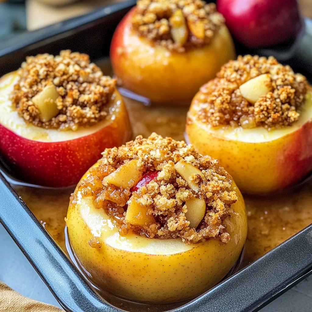 stuffed apple prep