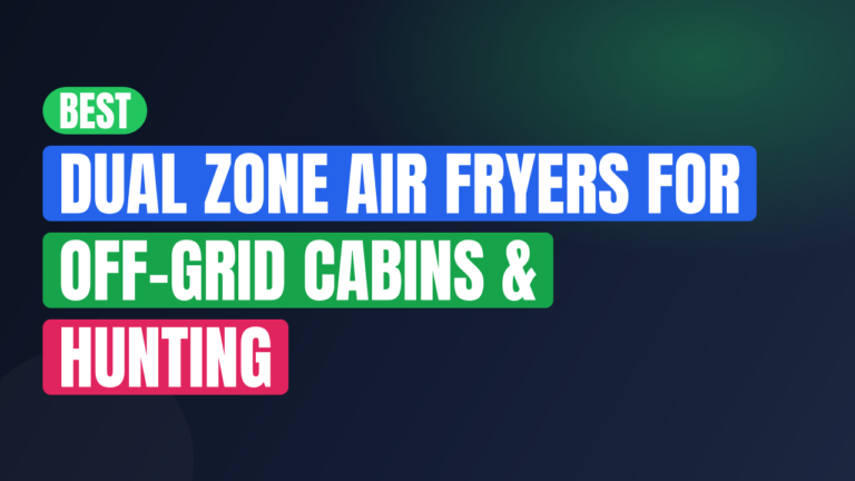 Best Dual Zone Air Fryers for Off-Grid Cabins & Hunting