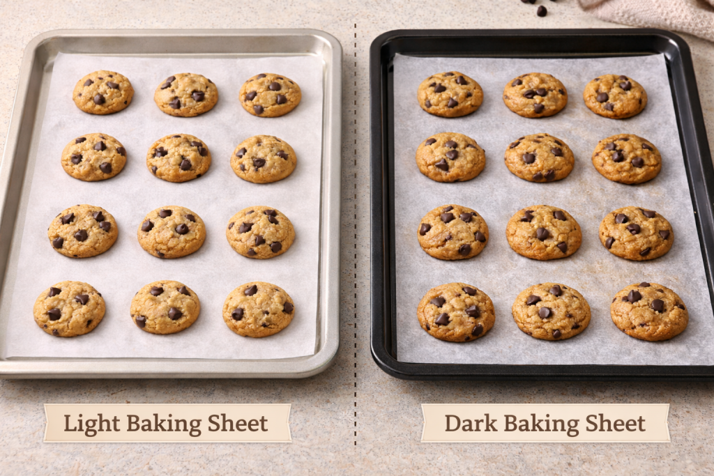 cookie bottom browning comparison