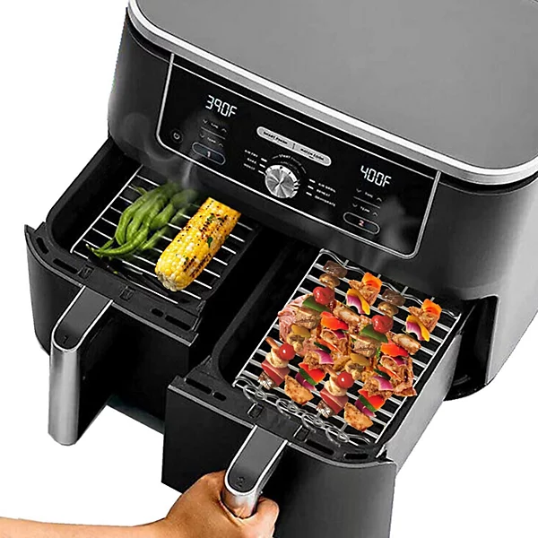 dual basket air fryer dimensions