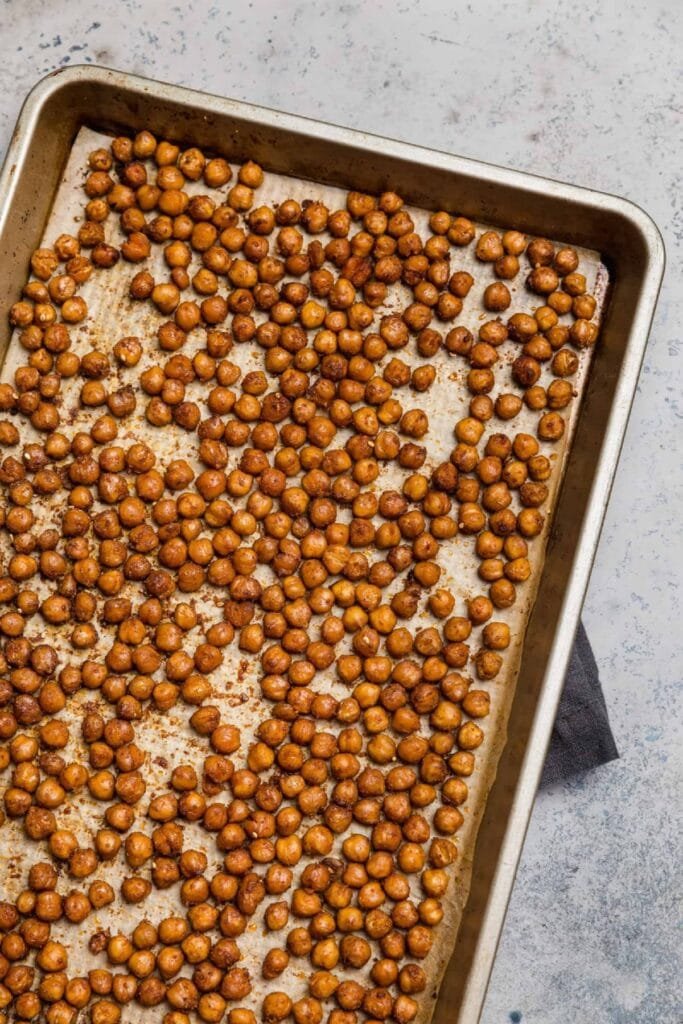 how to make crispy chickpeas in zone 1 and roast almonds in zone 2