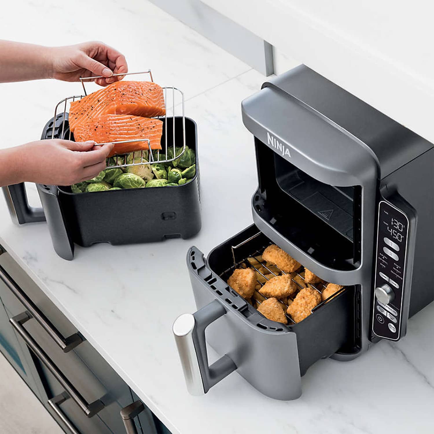 how to safely transport a dual basket air fryer for holiday cooking