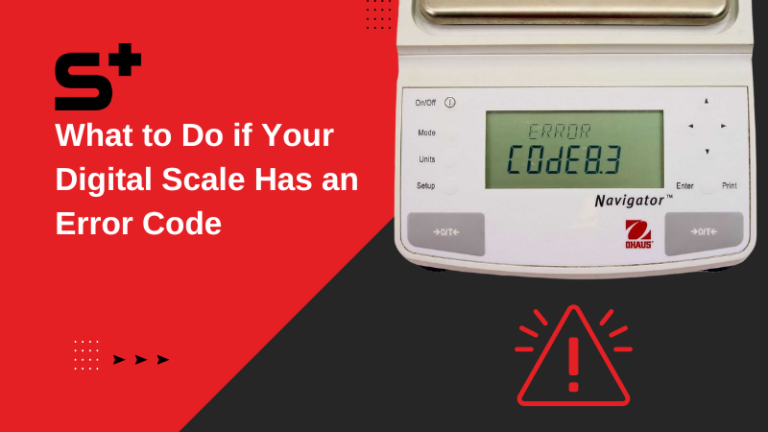 Kitchen Scale Shows Error Message