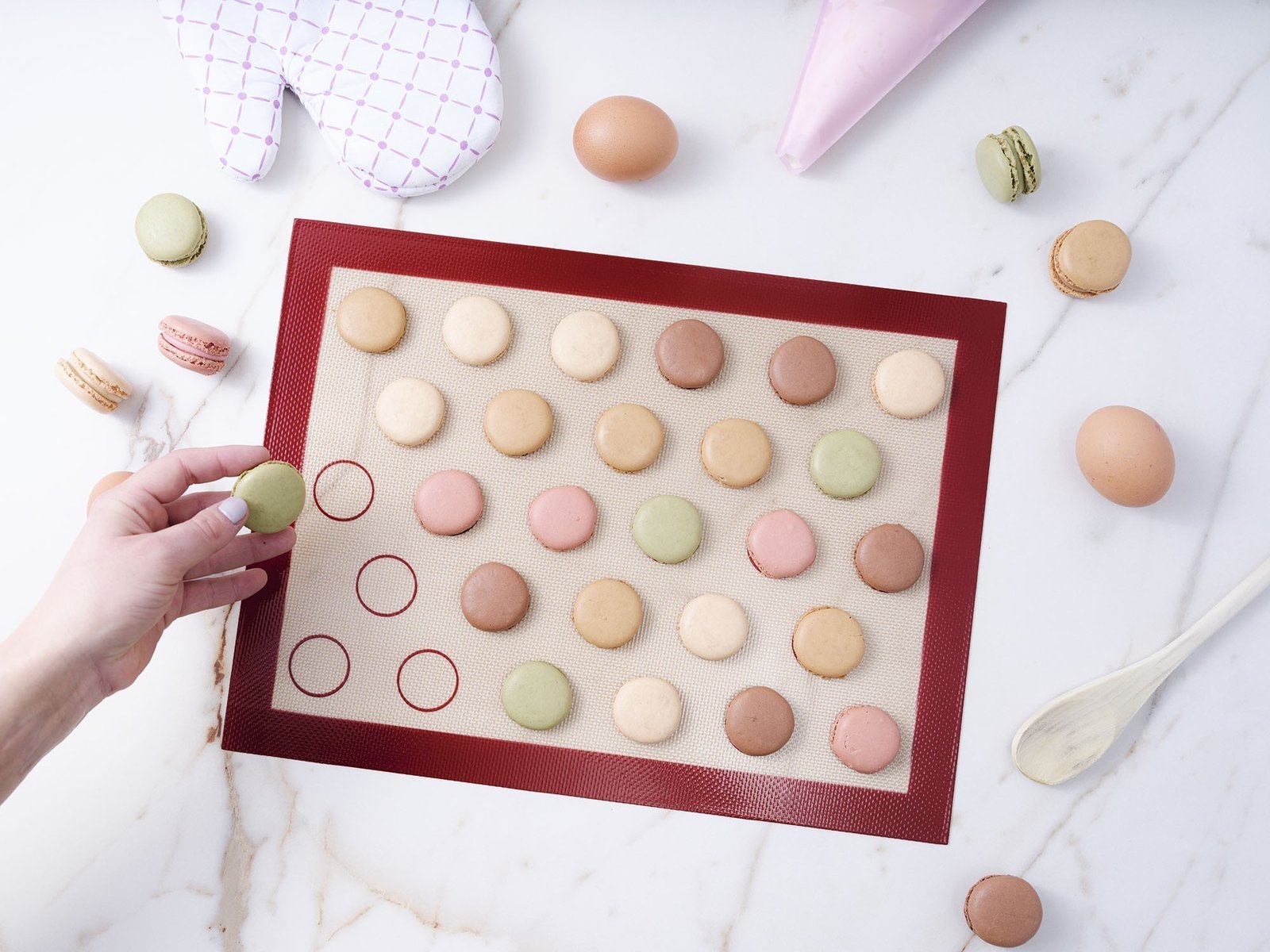 macarons silicone mat no grease