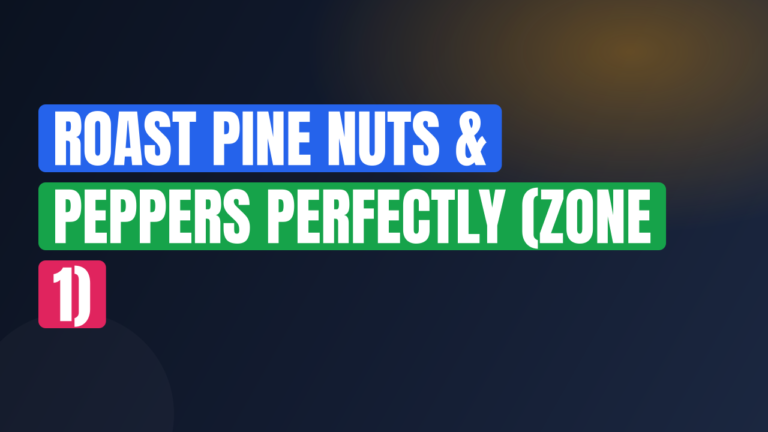 Roast Pine Nuts & Peppers Perfectly (Zone 1)